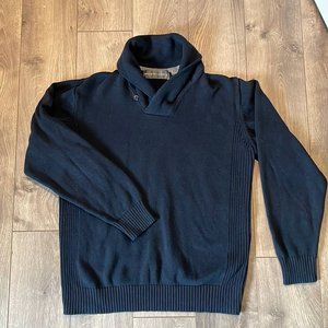 Oscar de la Renta Navy Blue Sweater Size Large